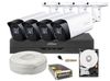 Kit complet 4 camere 8MP IR 80m Dahua + DVR 4 canale AI si HDD Western Digial 2TB