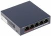 Switch PoE 4 canale Hikvision, 30W Max per port, DS-3E0105P-E/M(B)