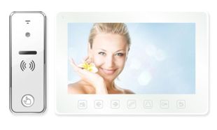 Kit videointerfon SAFER 7 inch, control acces, stocare card SD, KITVINTSAF125K-SD