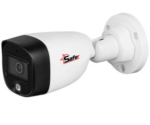 Camera exterior, bullet, 2 MP (FullHD), Full-color Starlight, LED 20m, 2.8mm, SAFER, SAF-BM2MP20F28ST-LED