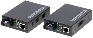 [RESIGILAT] Set mediaconvertor RX+TX Single Mode Gigabite 1000Mb/s 25Km, OMG1-SM-R
