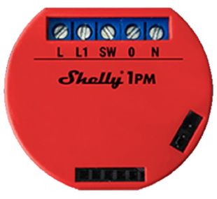 Releu smart wireless 1 canal x 16A Shelly 1PM masurare consum