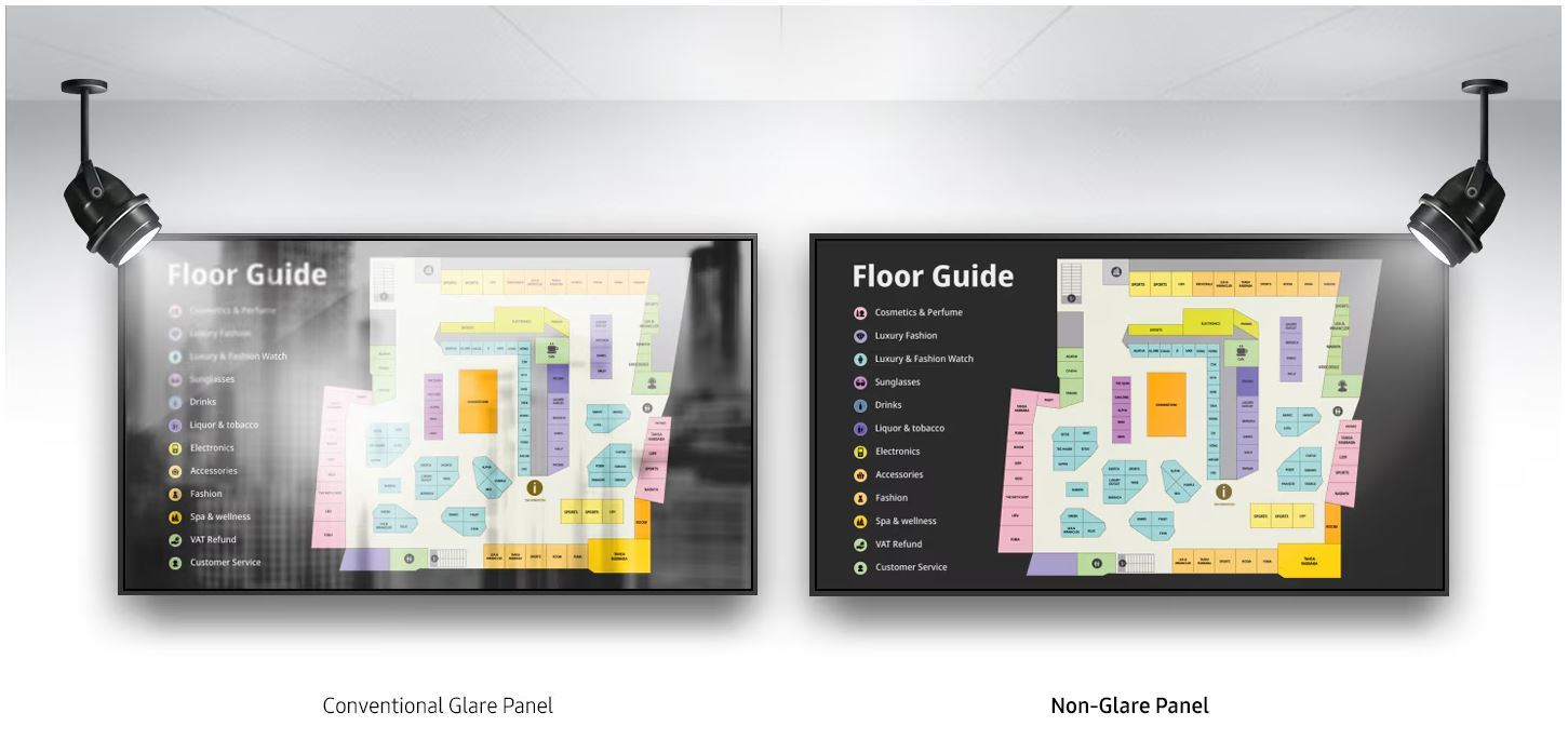 LH55QMCEBGCXEN ecran digital signage Samsung antireflex