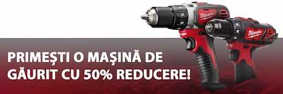 masina de gaurit redusa cu 50%