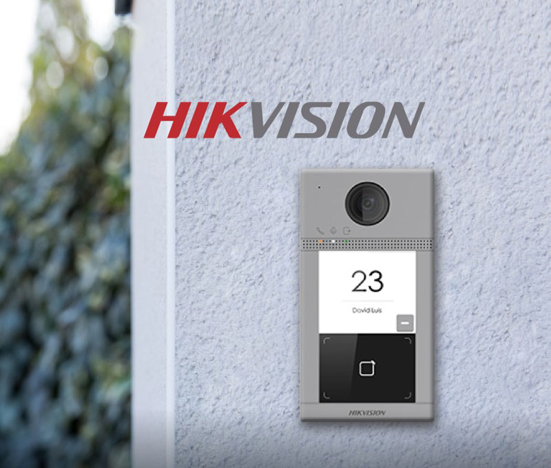 Post de exterior pentru videointerfon IP Hikvision 1 familie