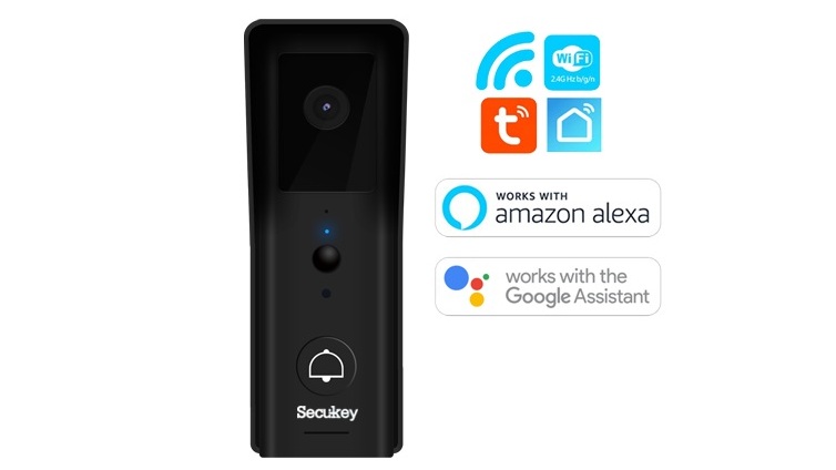 Imagine-Videointerfon-Secukey-SECUKEY-B1-Tuya-Wi-Fi-2MP-IR-USB-5V-2A-card-TF-senzor-PIR-sonerie-interior-negru-aplicatia-Tuya