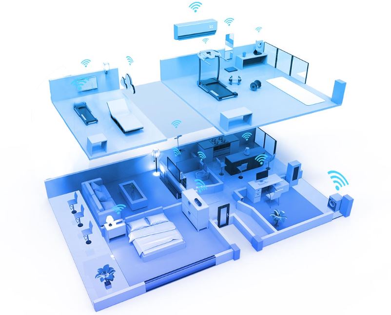 Imaghine Archer AX73 prezentare router si dispozitive in locuinta