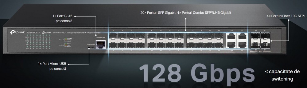 porturi switch TL-SG3428XF