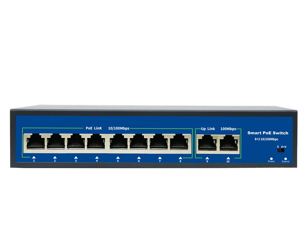 Switch 8 porturi PoE 10/100mbps 120W, SW100-8POE120W