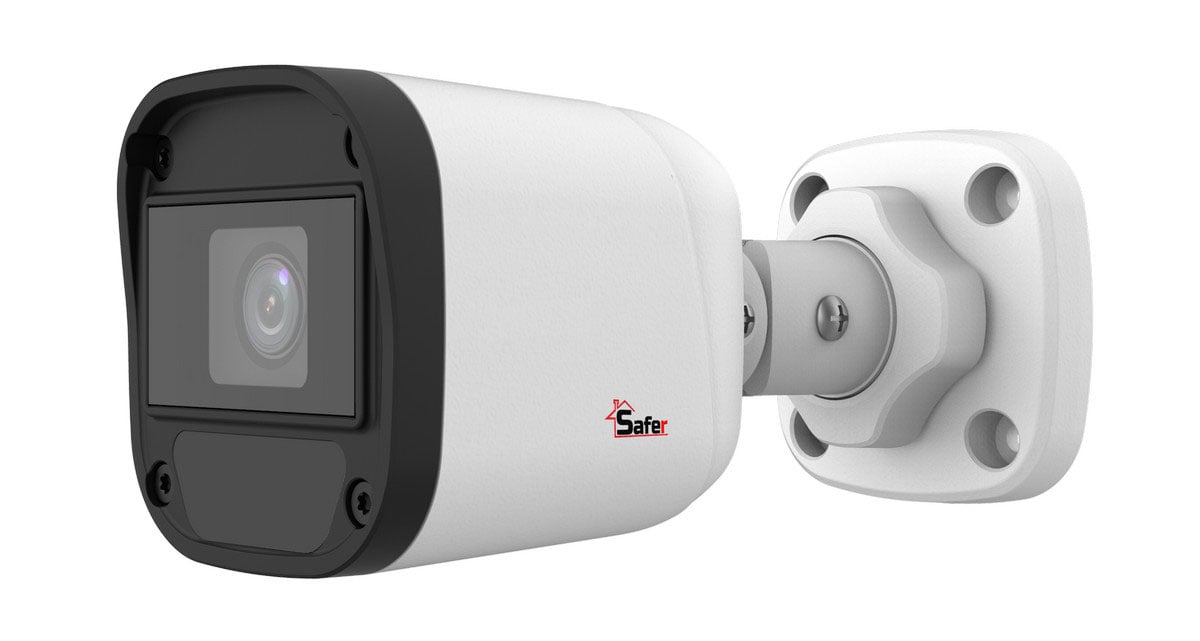 Camera de supraveghere pentru exterior, 2K 5MP, 2.8mm, IR 20 metri, HDCVI, IP67, Safer SAF-BP5MP20F28(U)