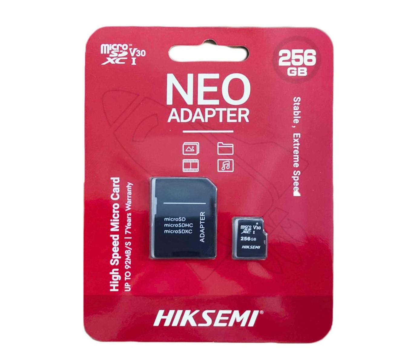 Card de memorie Micro SD HikSemi by Hikvision, 256GB, clasa de viteza 10 - 92Mb/s, HS-TF-C1STD-256G