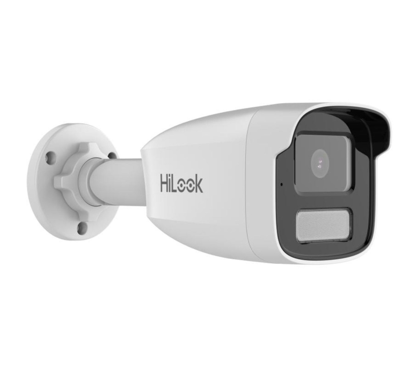 Camera de supraveghere IP pentru exterior, Hikvision HiLook IPC-B480HA-LU(4mm), 4K 8MP, Iluminare duala IR si LED, microfon