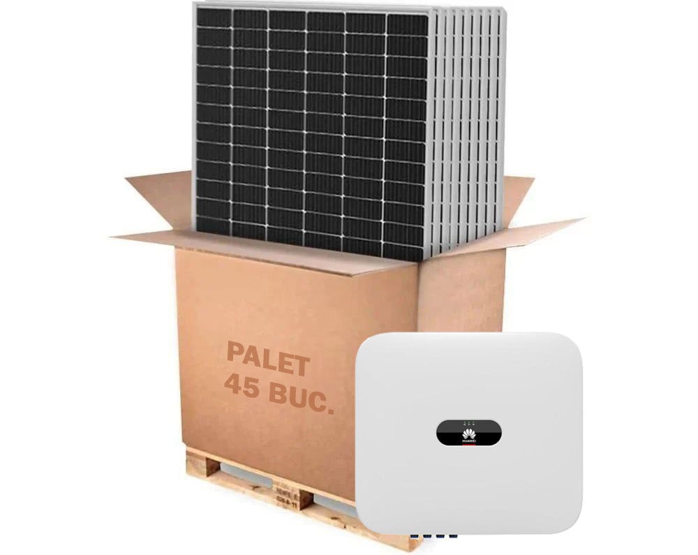 Sistem fotovoltaic Trifazat On-Grid 25KW, Invertor Huawei si Panou fotovoltaic Canadian Solar Hiku6 555W, 45xCS6555+25KTL