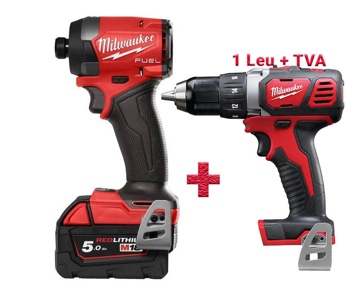 Masina de insurubat cu impact si acumulator Milwaukee M18 FID3-502X, 226 Nm, 1/4 inch Hex, 3900 RPM, sistem FUEL, 4933479865-PROMO