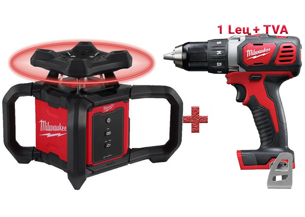 Nivela laser rotativa Milwaukee M18 RLOH600, 600m, IP66, 360 grade, compatibil ONE-KEY, autonomie 40 ore, cu acumulator, 4933493191-PROMO