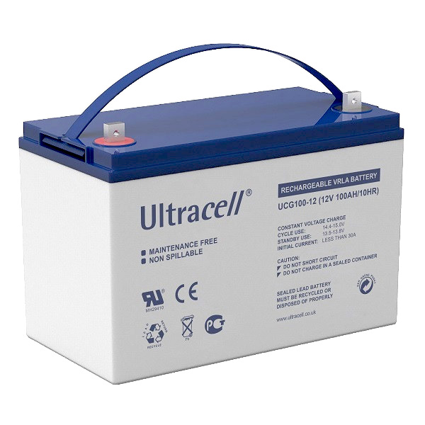 Acumulator 12V, 100Ah, VRLA, Ultracell UCG100-12 F10, Deep Cycle GEL