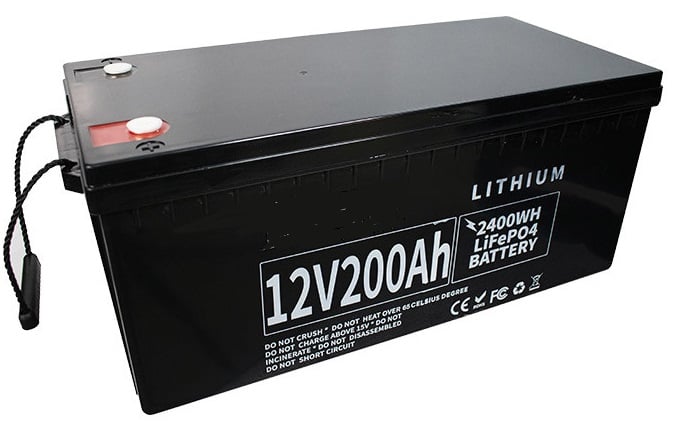 Acumulator de inalta capacitate, LifePO4 12V - 200Ah (2400Wh), pentru panouri solare, LFP 12V/200Ah