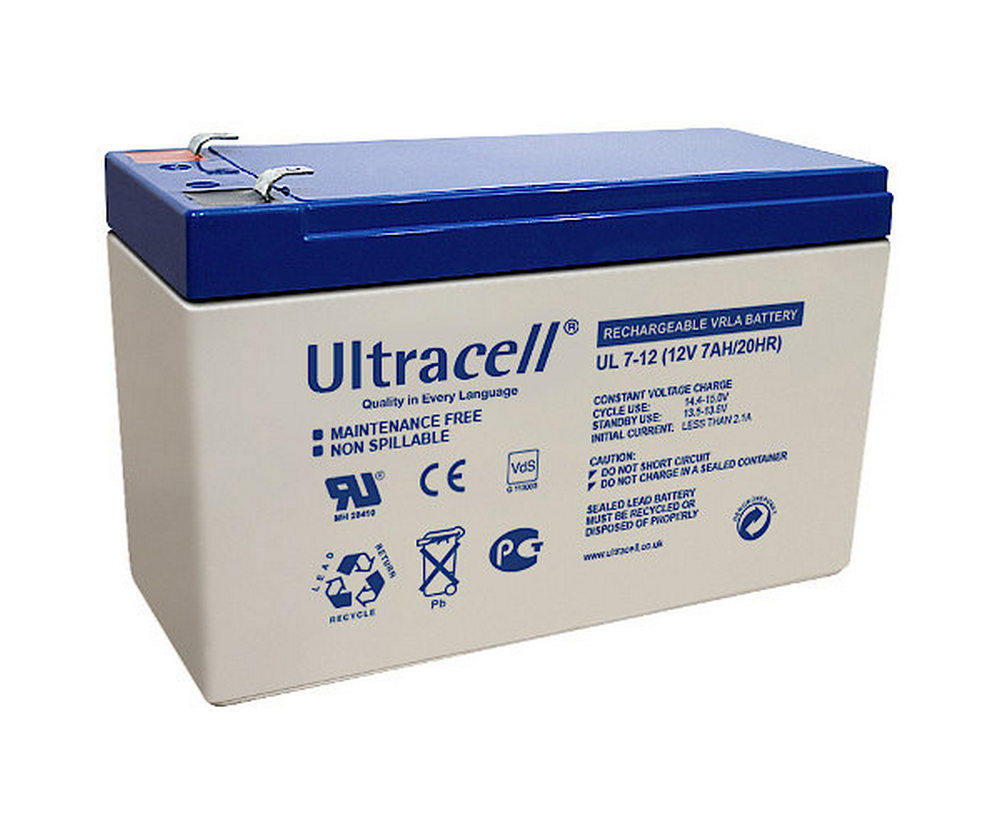 Acumulator, 12V, 7Ah, Ultracell, UL7-12 F2