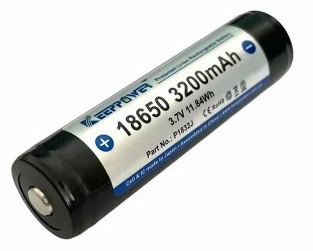 Acumulator 18650 Li-ion, 3200 mAh, 3.7V, KEEPPOWER, ICR18650-320PCM