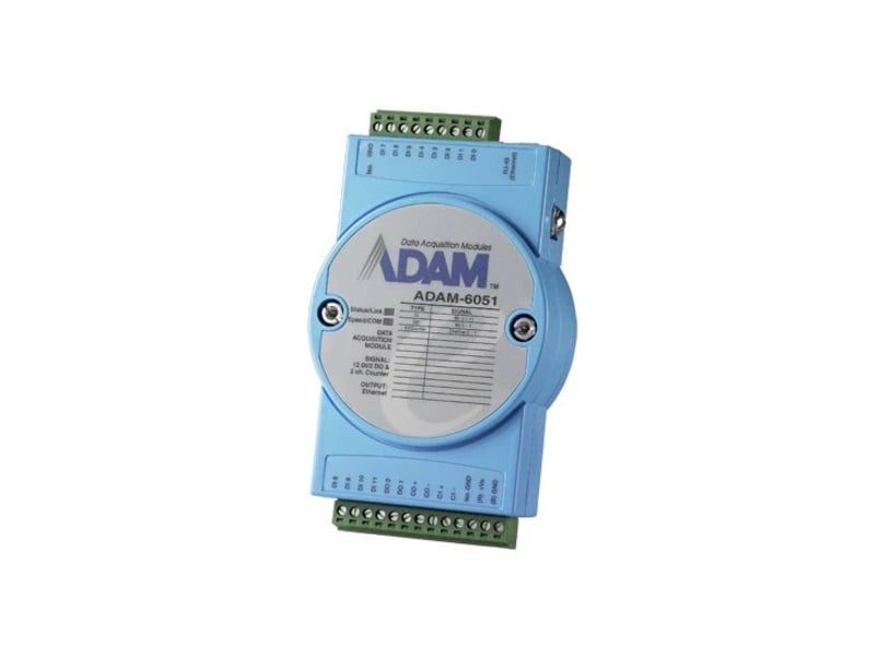 Modul Ethernet, ADVANTECH ADAM-6051, 1 conector RJ45, 14 canale I/O, protectie 2000 VDC