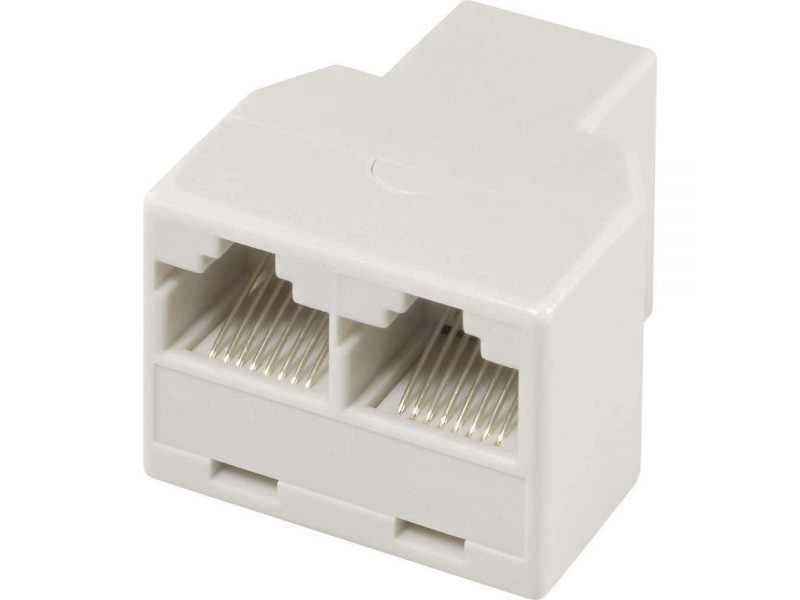 Adaptor retea RJ45 (F) la 2x RJ45 (F), PowerTech CAB-N128