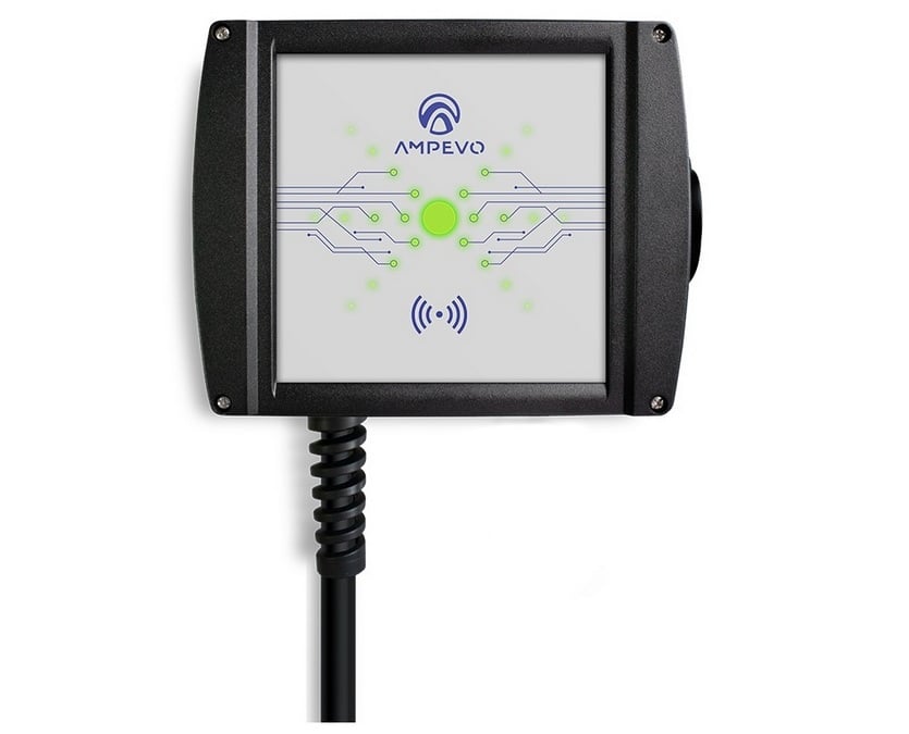 Statie de incarcare masini electrice, Type 2, Monofazata, 7.4kW, 32A, RFID, Bluetooth, semnalizare LED-uri, IK10, IP65, Ampevo AMP107T2GO-CPR