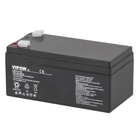 Acumulator VRLA, 3.3 AH/ 12 V, VIPOW BAT0219