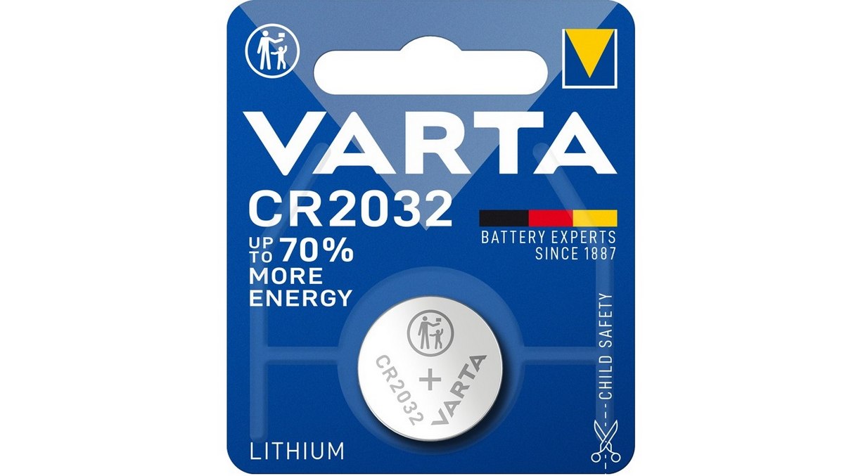 Baterie Litiu Varta CR2032-3V-1B, 3V, diametru 20mm