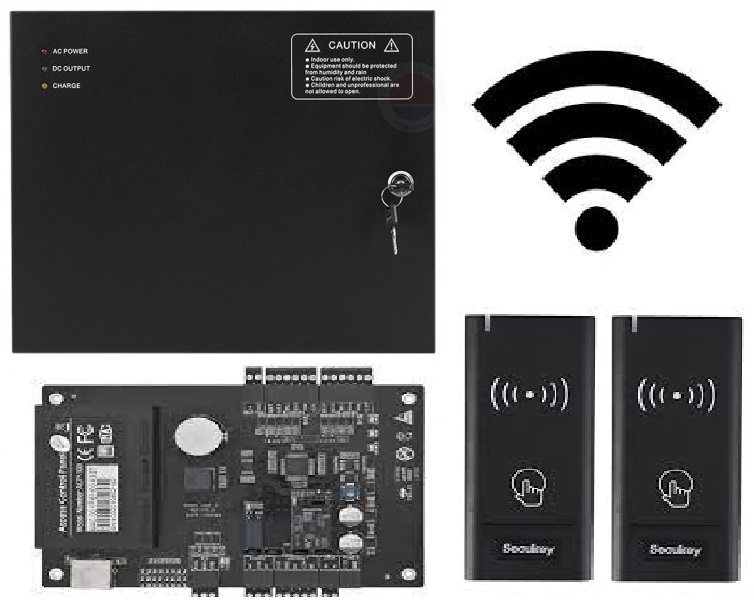 Sistem acces si de pontaj TCP/IP, 1 usa birectionala cititoare wireless ZkTeco