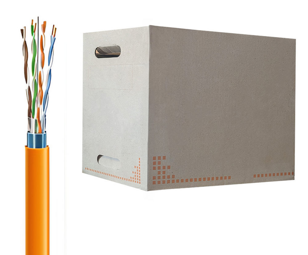 Cablu FTP CAT5E, din cupru, 4x2x24 AWG, LSZH, rola 305m, Safer ADM-FTP5E-LSZH-305M