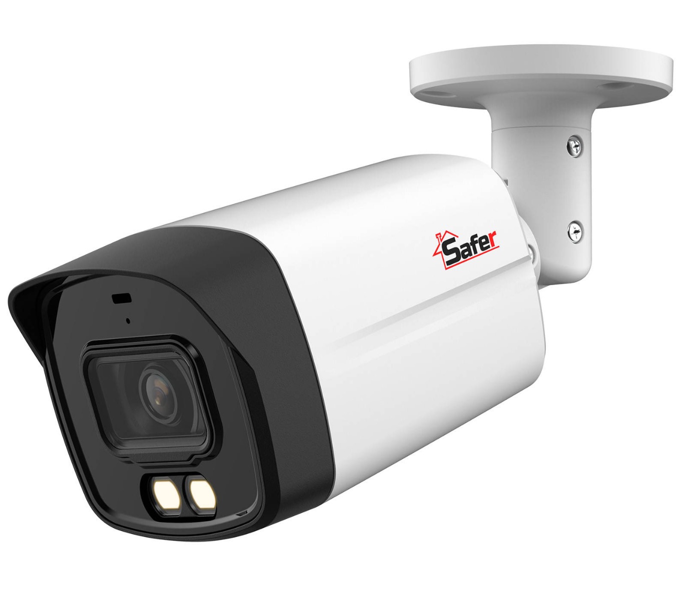 Camera de supraveghere pentru exterior HDCVI, 5MP, Iluminare duala IR si LED 40m, 2.8mm, Microfon, IP67, Safer SAF-BM5MP40F28-IL-A