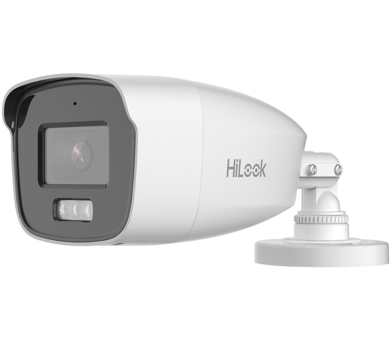 Camera de supraveghere pentru exterior Hikvision HiLook THC-B257-LMS, 3K 5MP, Iluminare duala 40m, Microfon, IP66