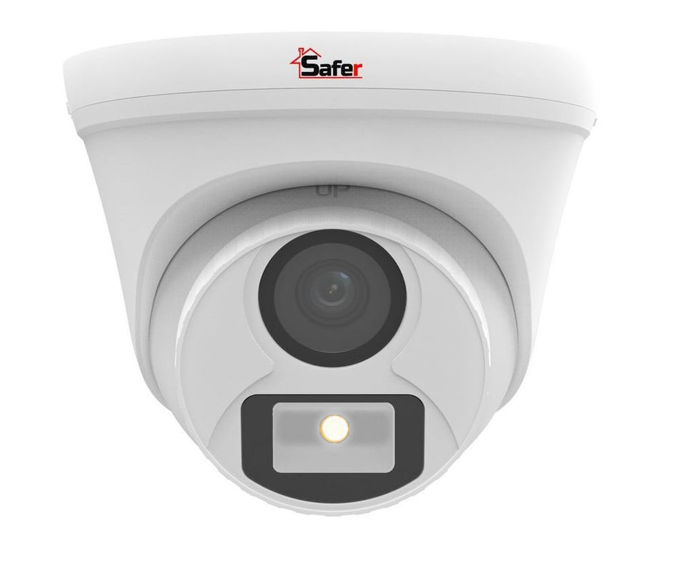 Camera Full Color pentru interior, 2K 5MP, 2.8mm, Iluminare LED 20m, IP67, Safer SAF-DP5MP20F28-LED(U)