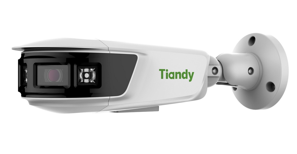 Camera supraveghere IP panoramica Tiandy TC-C382V-WEYSH, 8MP,  2.8mm, FOV 180, LED alb 15m, audio, slot microSD, PoE, IP67