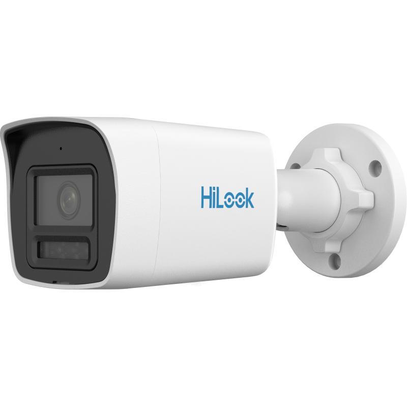 Camera supraveghere IP Hikvision HiLook IPC-B180HA-LU, 8MP, Iluminare duala 30m, 2.8mm, Microfon, PoE, IP67