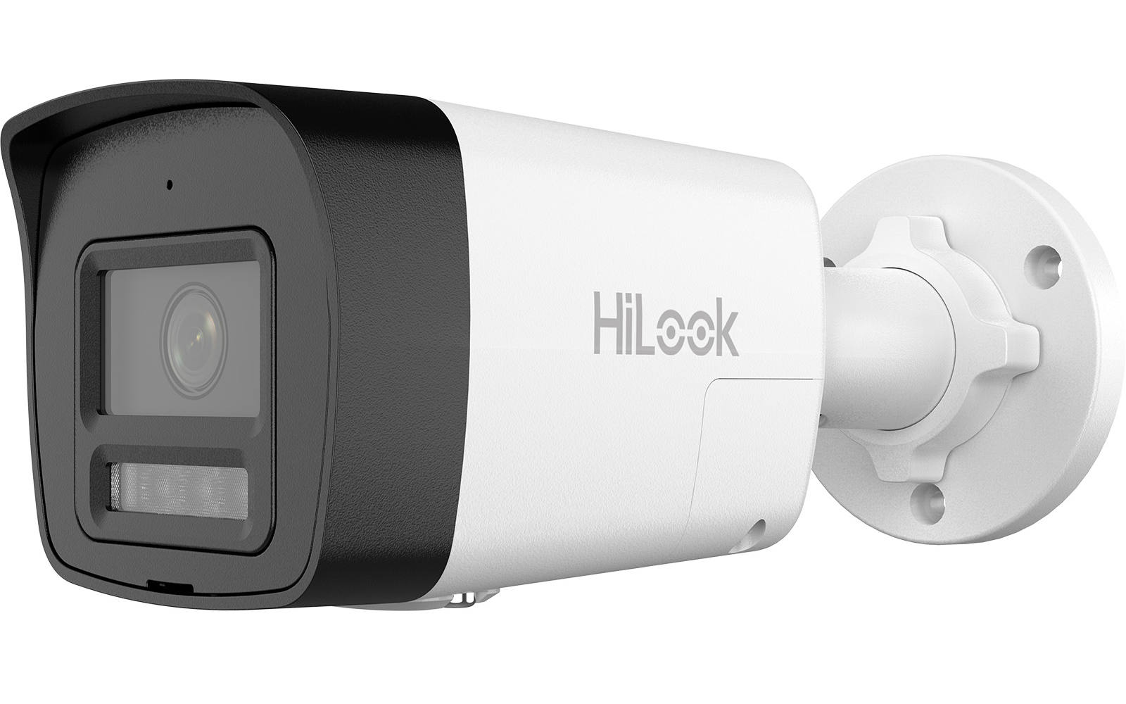 Camera supraveghere IP Hikvision HiLook IPC-B140HAP-LUF/SL, 4MP, 2.8mm, PoE, Iluminare duala 30m, Microfon si difuzor, IP67, Alarma, Slot pentru MicroSD