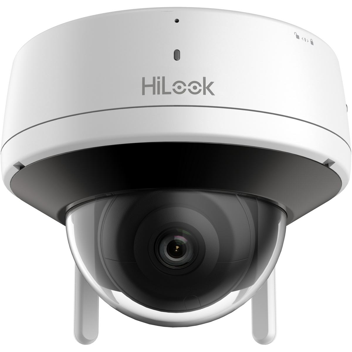 Camera supraveghere IP Wi-Fi Dome, Hikvision HiLook IPC-D120HA-D/W(W), EXIR, FULL HD 2MP, 2.8mm, IR 30m, audio, slot MicroSD, IP66