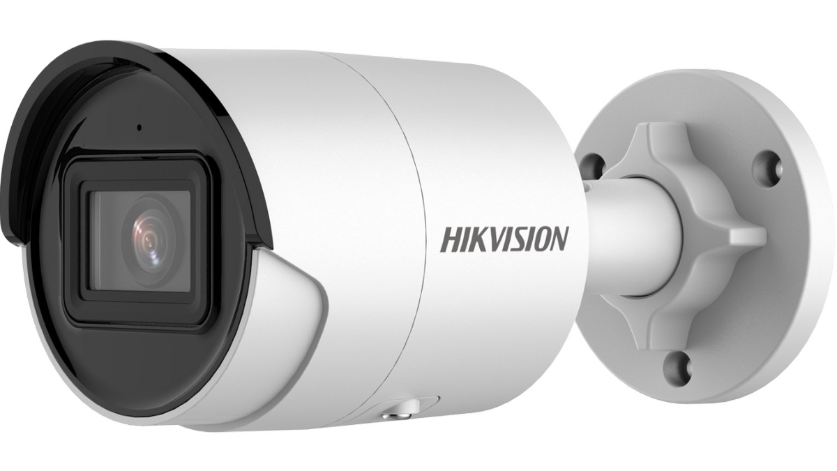 Camera IP de exterior Hikvision DarkFighter, 2MP, IR 40m, lentila 2.8mm, AcuSense, audio, PoE, slot card, DS-2CD2026G2-IU