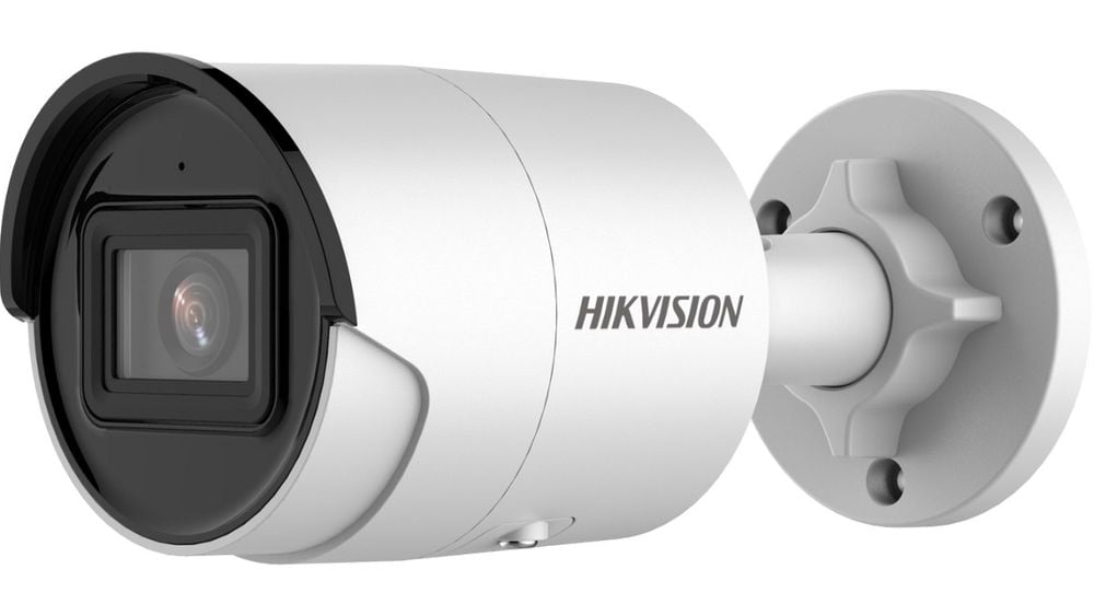 Camera de supraveghere IP pentru exterior, 8MP, lentila 2.8mm, IR 40m, cu microfon, AcuSense, DS-2CD2083G2-IU(2.8mm) Hikvision