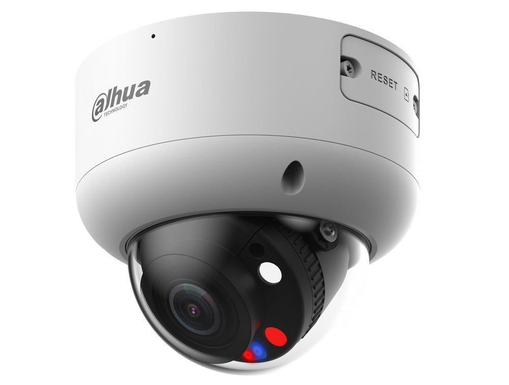 Camera de interior IP, WizSense, 8MP, 2.7mm-13.5mm, IR si LED, Active Deterrence, Alarma acustica si stroboscopica, PoE, IP67, Dahua IPC-HDBW3849R1-ZAS-PV