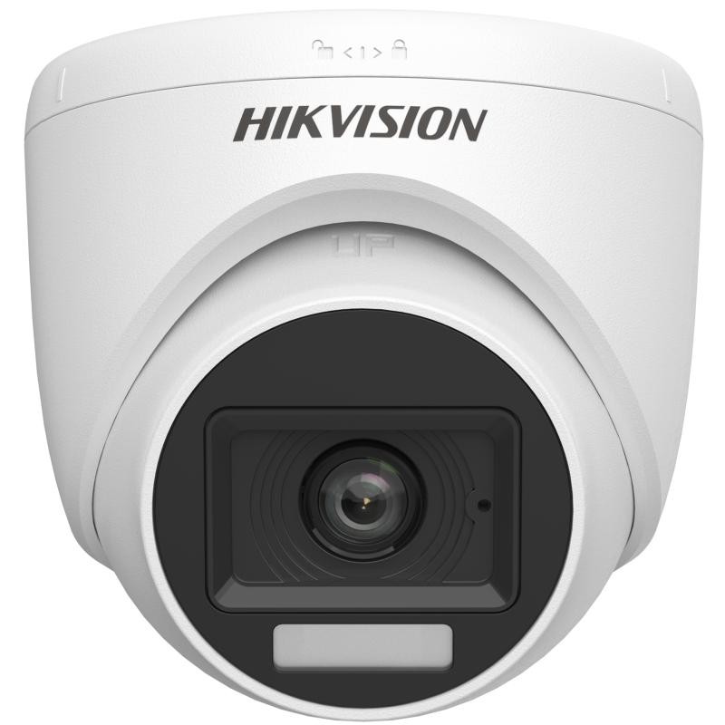 Camera de supraveghere TurboHD, 2MP, Lentila 2.8mm, Iluminare duala, Microfon, Hikvision DS-2CE76D0T-LPFS(2.8mm)