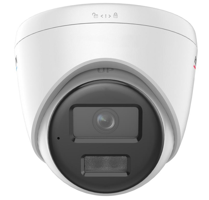 Camera de supraveghere Turret 2MP Hikvision DS-2CD1327G2H-LIU(2.8mm), Hybrid Light 30m, ColorVu, Microfon, PoE