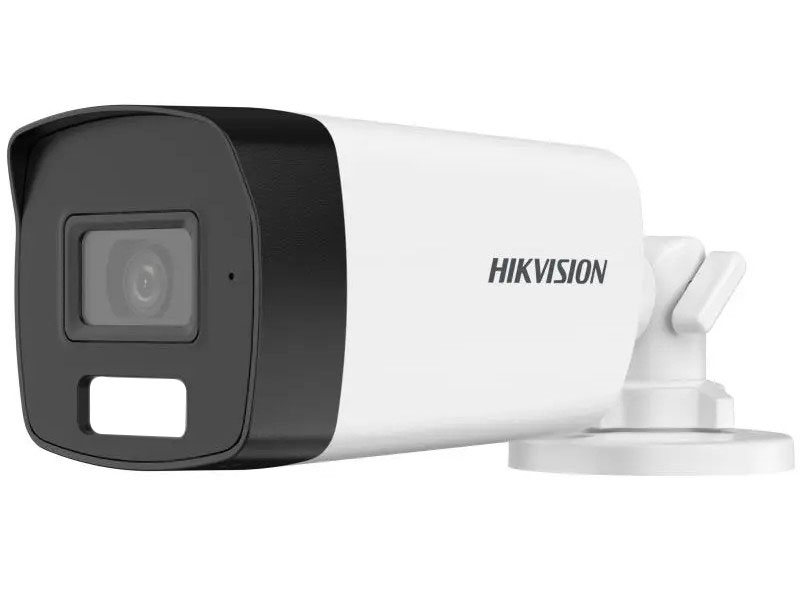 Camera de exterior Hikvision Smart Hybrid cu LED alb si IR 40m, 5MP 3K, 3.6mm, Audio, IP67, DS-2CE17K0T-LFS-3.6mm