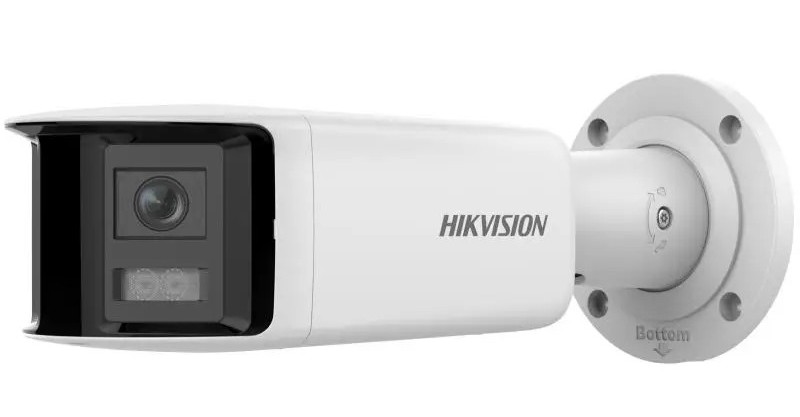Camera IP panoramica, 2 x 2.8mm, Detectare miscare, LED 40m, Alarma, Hikvision DS-2CD2T47G2P-LSU/SL