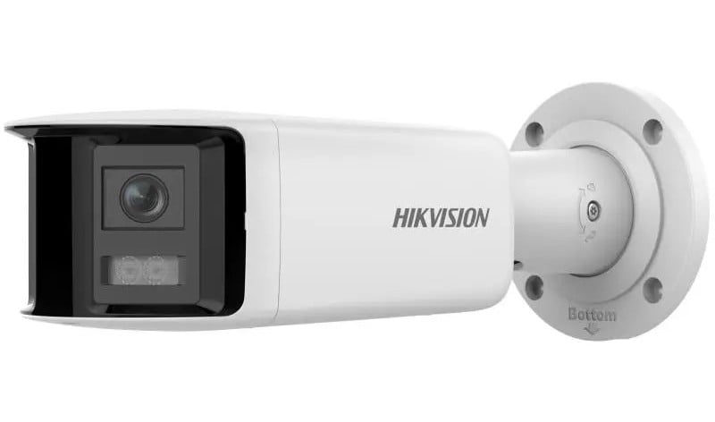 Camera IP panoramica, 4MP, 2 x 2.8mm, Acusense DarkFighter, IR 40m, Alarma, Hikvision DS-2CD2T46G2P-ISU/SL