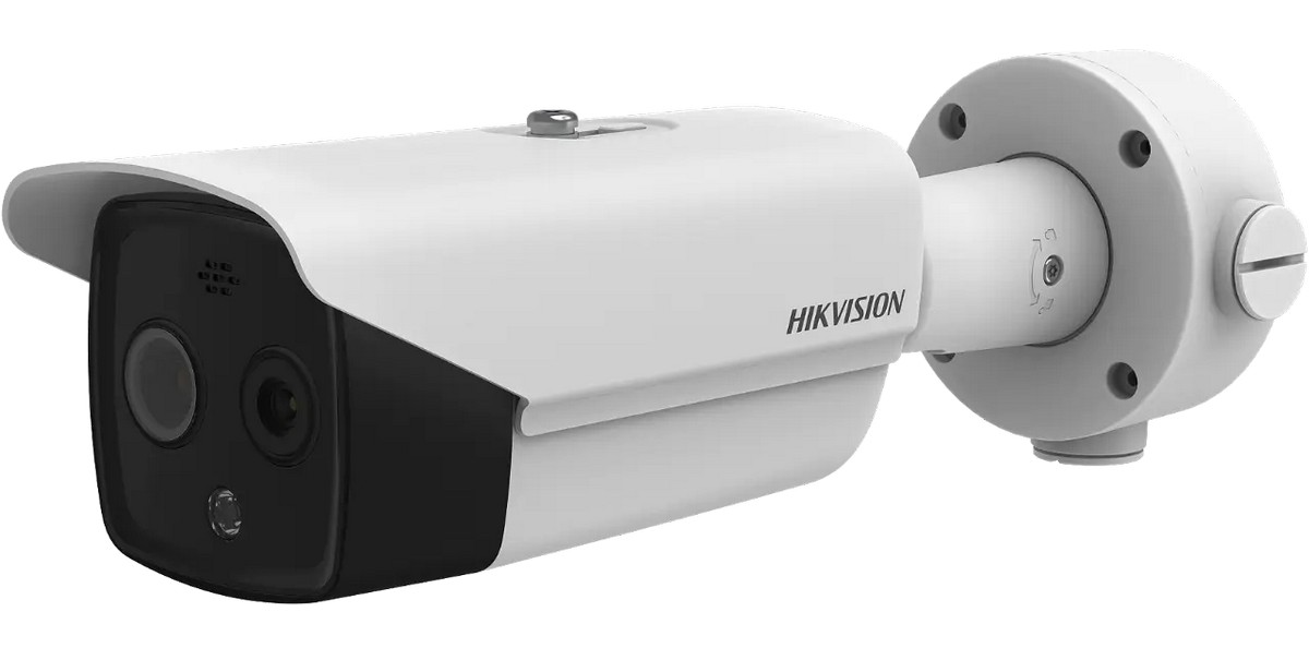 Camera IP Termoviziune Bullet, 2K 4MP, Lentila termica de 9.7mm si normala de 8mm, Iluminare IR+LED alb 40m, Hikvision DS-2TD2617-10/QA