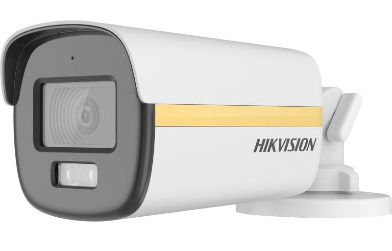Camera supraveghere ColorVu Hikvision DS-2CE12DF3T-LFS-2.8mm, 2MP, Smart Hybrid Light, 2.8mm, Microfon, IP67