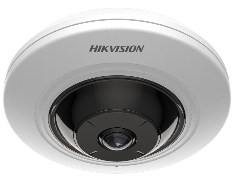Camera supraveghere IP Fisheye Hikvision DS-2CD2955G0-ISU(1.05mm), 5MP, 180°, IR 8m, Microfon,PoE 