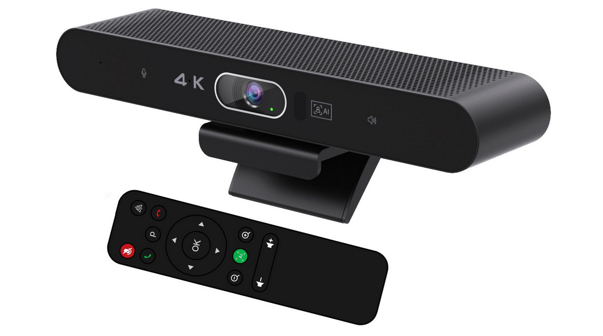 Camera web EVOCONNECT CAMVC-EV-TRACK-4K, 8MP 4K, AI Speaker Tracking, Microfon, Difuzor, USB, cu telecomanda 