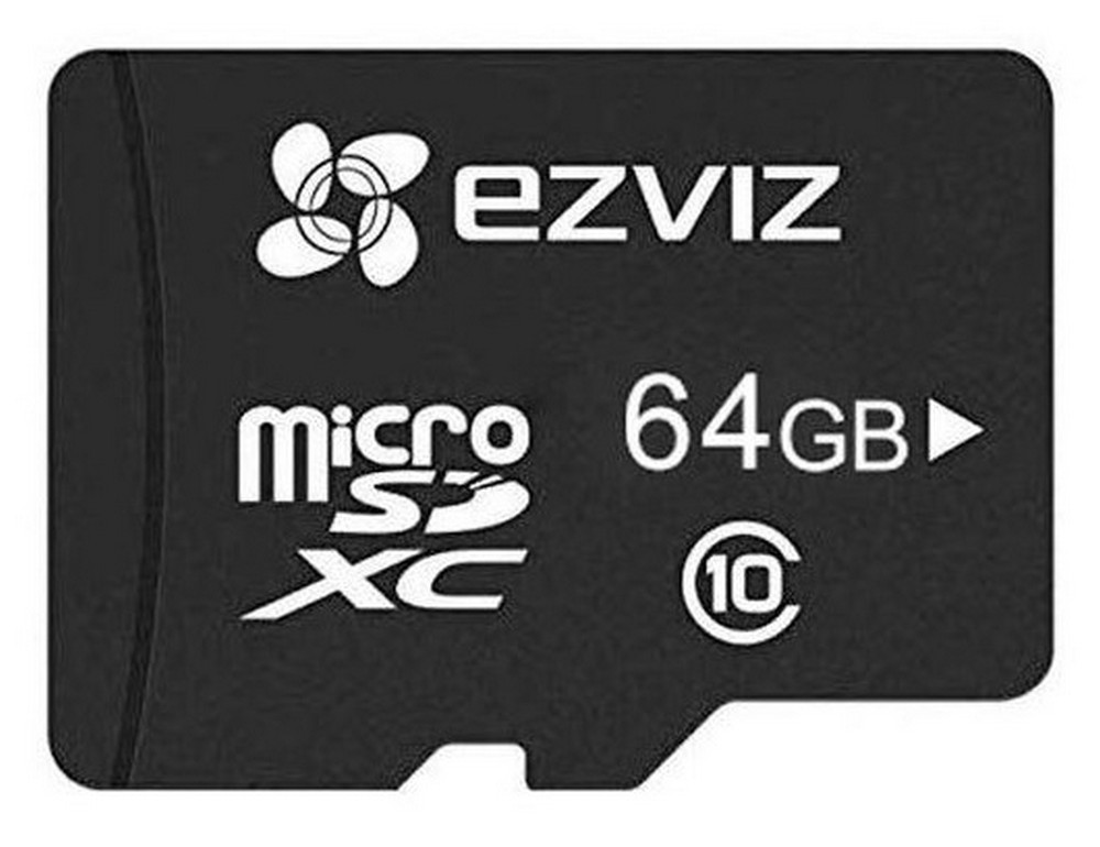 Card de memorie Micro SD 64GB, EZVIZ CS-CMT-CARDT64G-D, Clasa 10/U3, 90 MB/s citire, 50 MB/s scriere